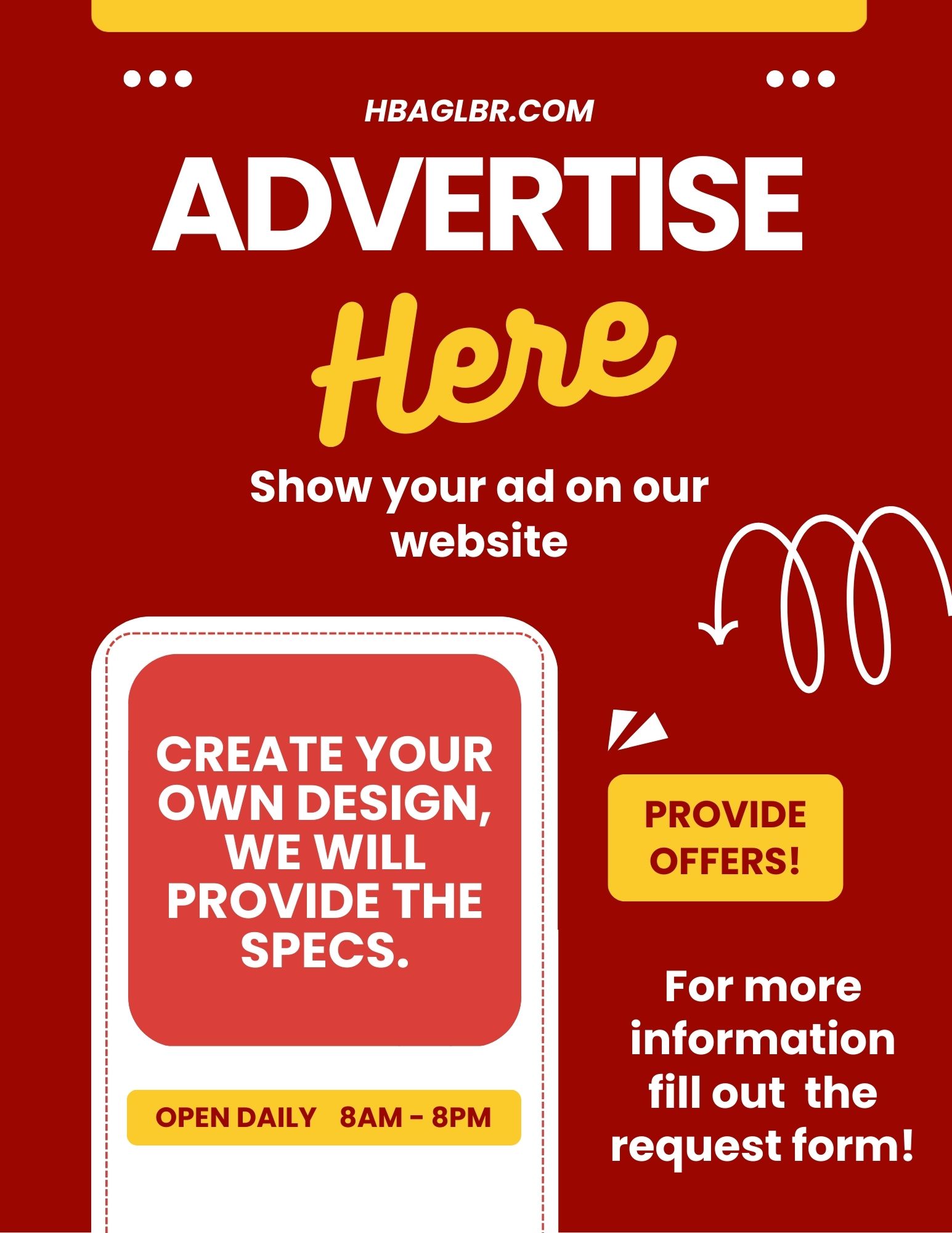 HBAGLBR sample ad HBAGLBR sample ad