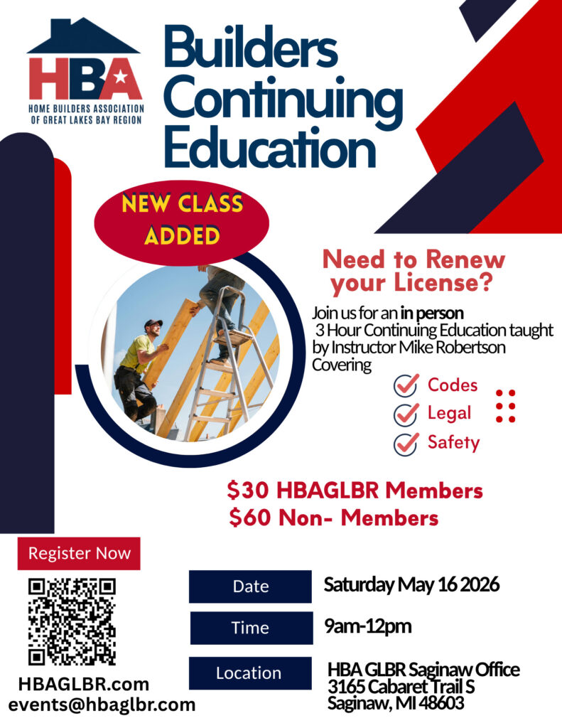 May Builders continuing education